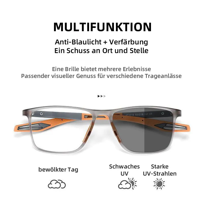 Ultra-Light Sport TR Square Frame Reading Glasses