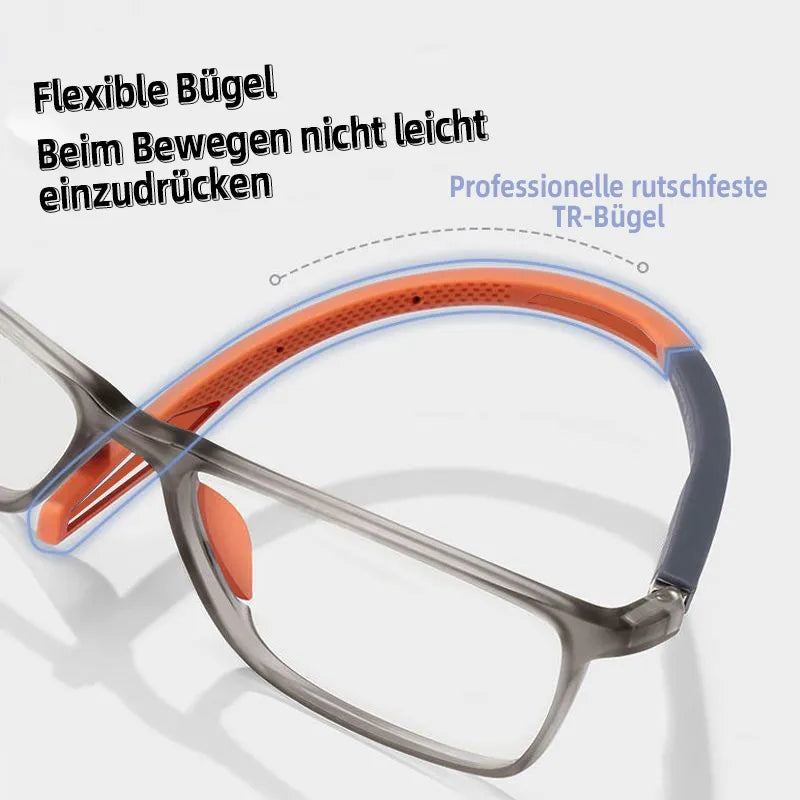 Ultra-Light Sport TR Square Frame Reading Glasses