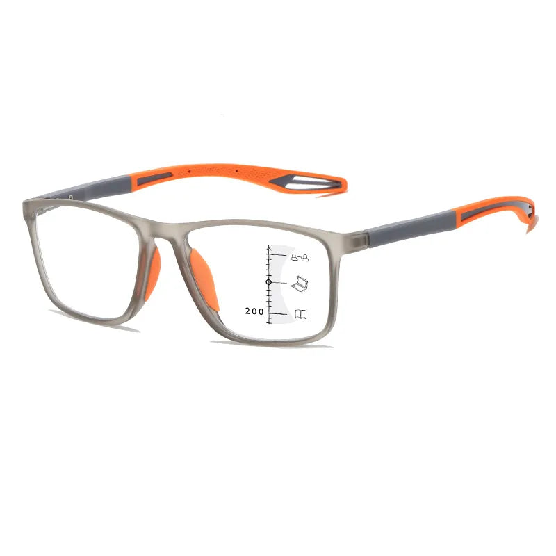 Ultra-Light Sport TR Square Frame Reading Glasses