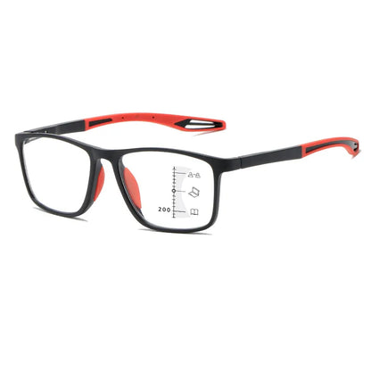 Ultra-Light Sport TR Square Frame Reading Glasses