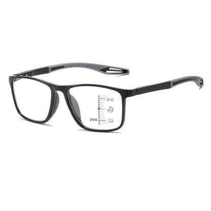 Ultra-Light Sport TR Square Frame Reading Glasses