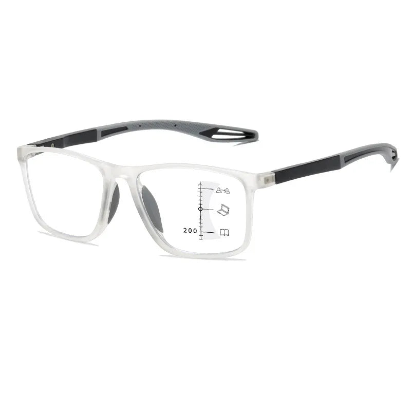 Ultra-Light Sport TR Square Frame Reading Glasses